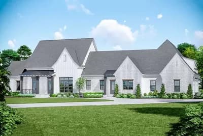 Exclusive French Country House Plan with Split Bedrooms