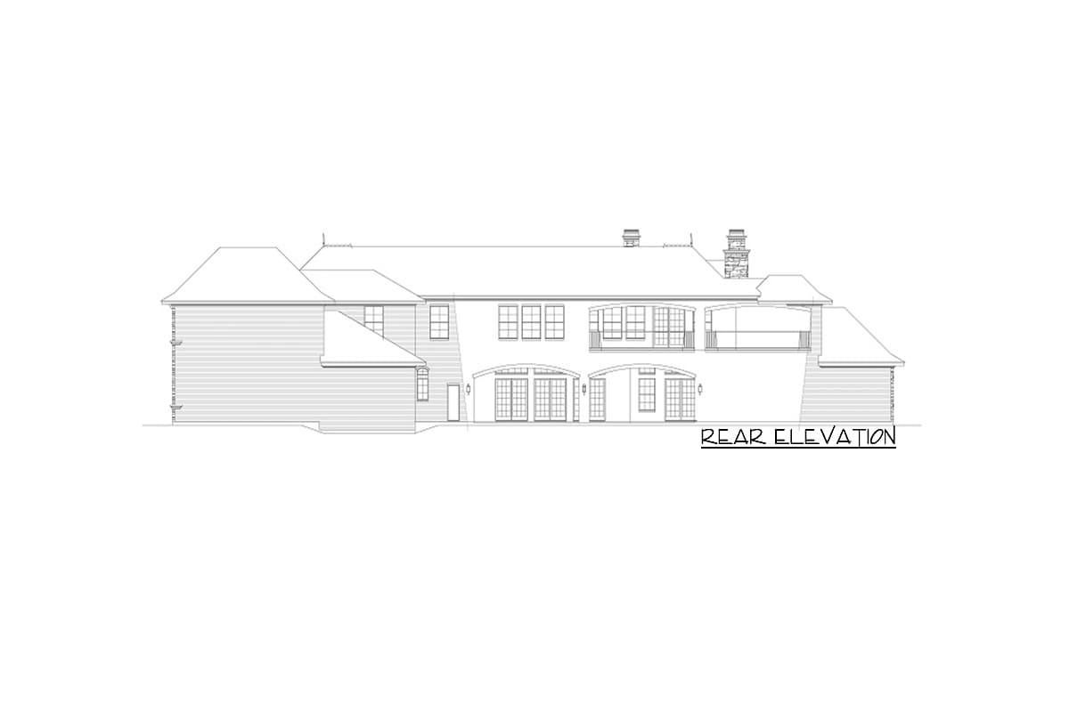 Plan 36591TX: Spacious 5-Bed House Plan with Sport Court - Image #5 - European, French Country