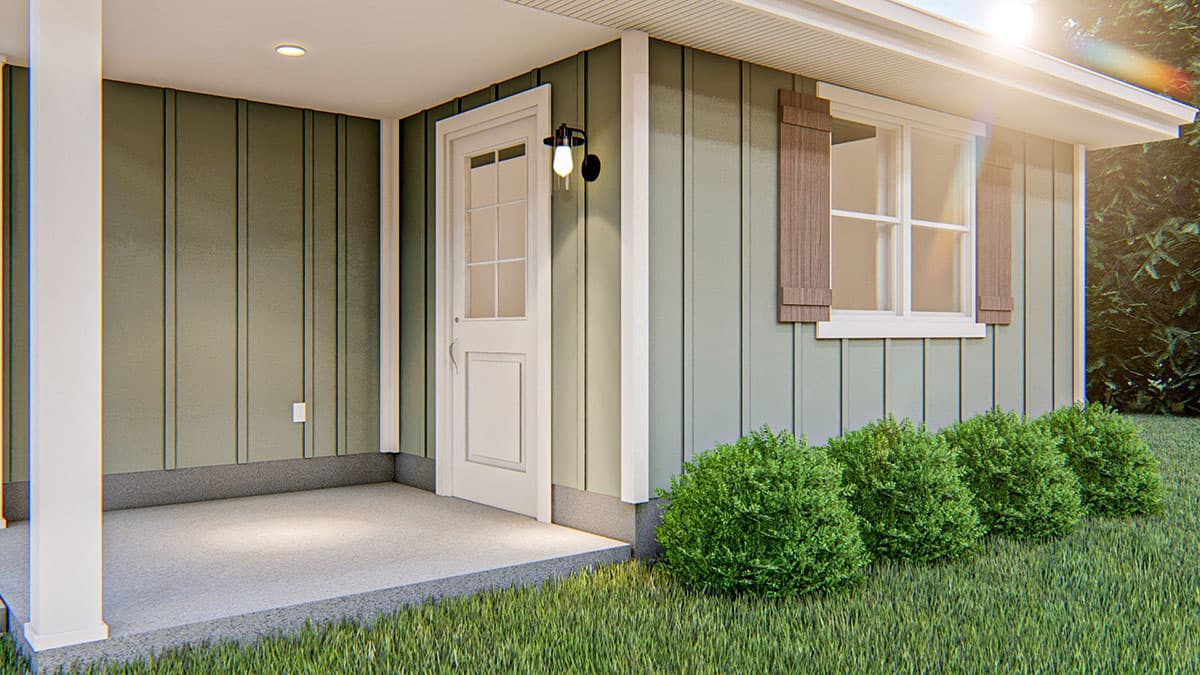 Plan 62843DJ: Modern Farmhouse Detached Garage with Pull-down Stairs - Image #10 - Craftsman