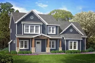 3-Bed Country Craftsman Home with Bonus Room Above Garage - 1800 Sq Ft