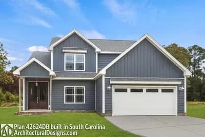 Two-Story Craftsman House Plan with Optional Fourth Bedroom