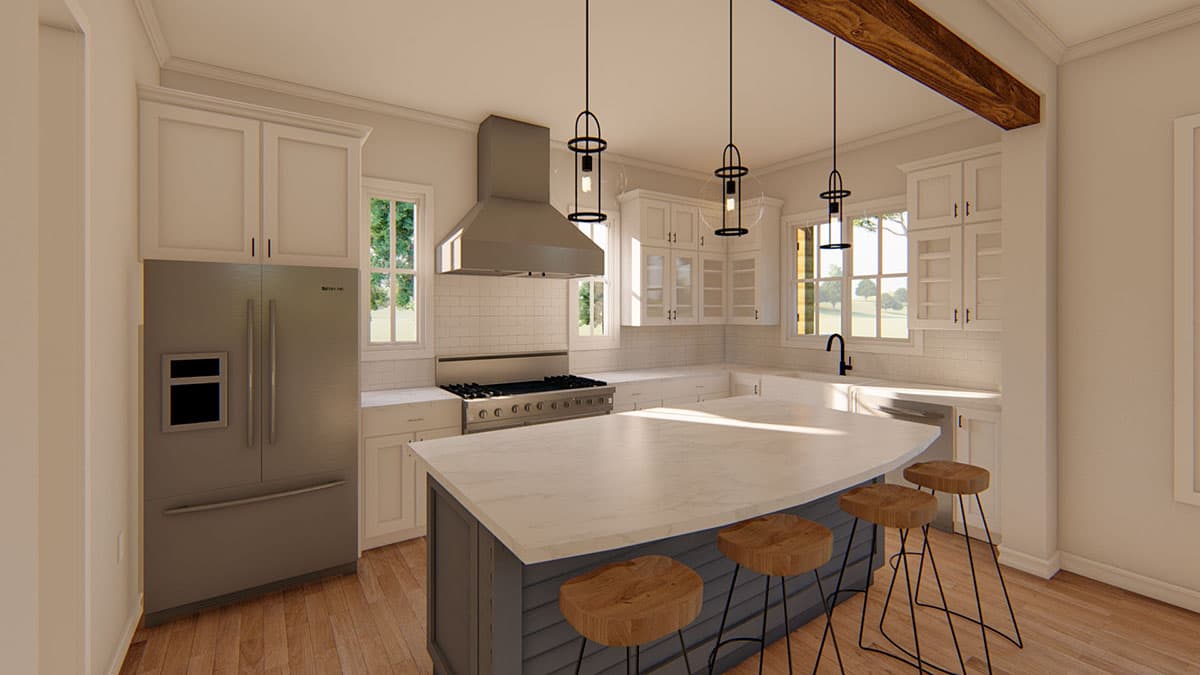 Plan 915033CHP: 3 Bed Farmhouse Plan with Multiple Porches - 1771 Sq Ft - Image #8 - Country, Craftsman, Farmhouse, Mountain, New American