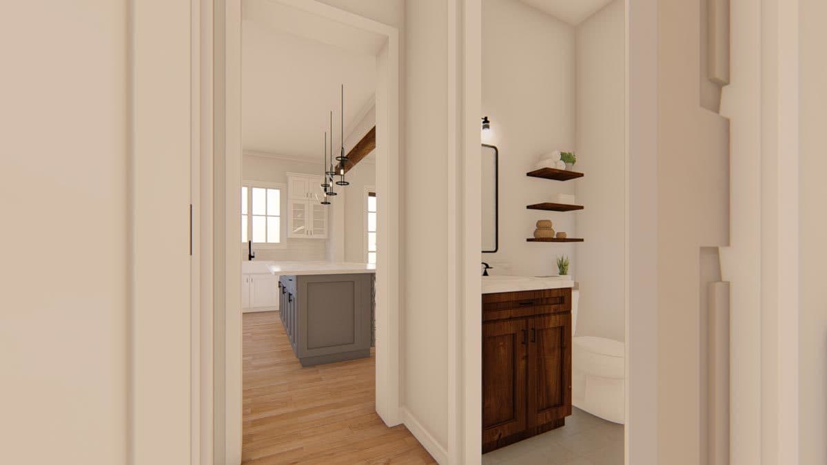 Plan 915033CHP: 3 Bed Farmhouse Plan with Multiple Porches - 1771 Sq Ft - Image #11 - Country, Craftsman, Farmhouse, Mountain, New American