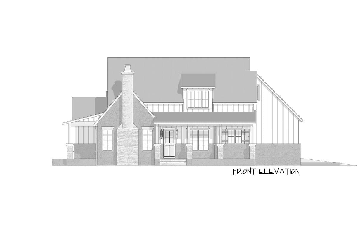 Plan 915034CHP: Traditional Two-Story House Plan with Outdoor Living Space - 1884 Sq Ft - Image #15 - Cottage, Country, Craftsman, Hill Country, Modern Farmhouse, New American