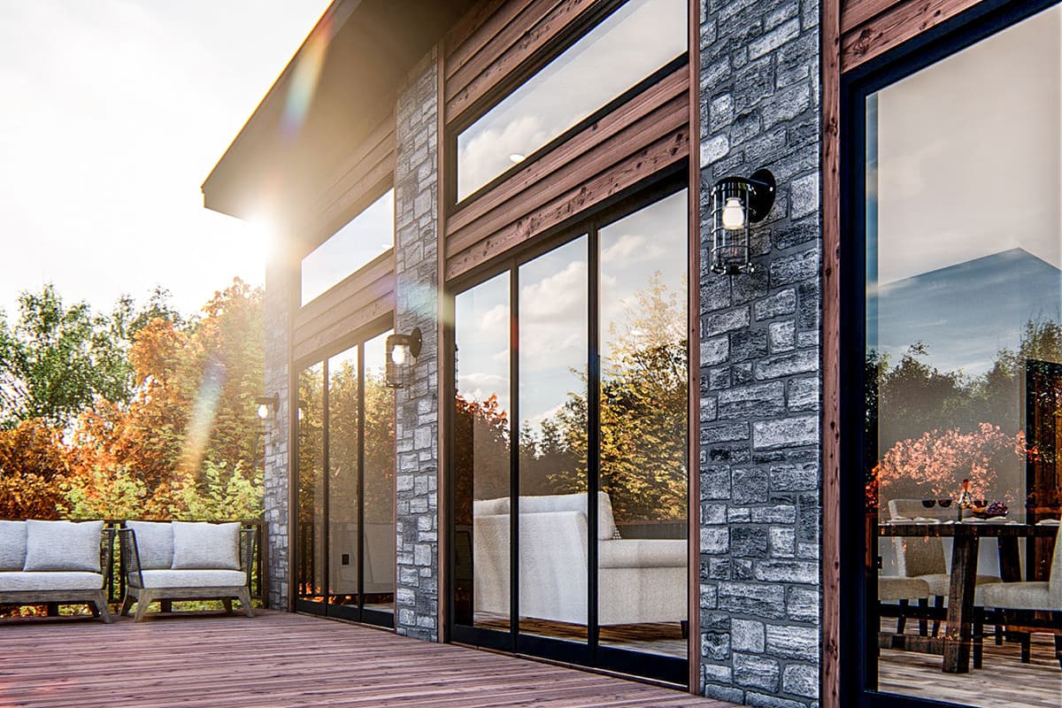 Plan 62845DJ: Modern Cabin Getaway  - Image #4 - Mid Century Modern, Modern, Mountain, Vacation