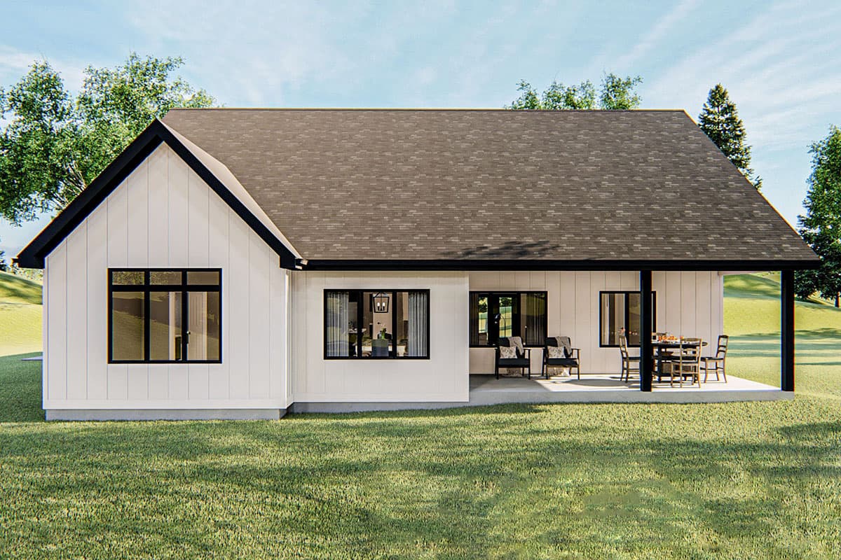 Plan 62846DJ: One-Story 3-Bed Modern Farmhouse Plan with Upstairs Loft - 2015 Sq Ft - Image #4 - Country, Craftsman, Farmhouse, Modern Farmhouse, New American, Traditional