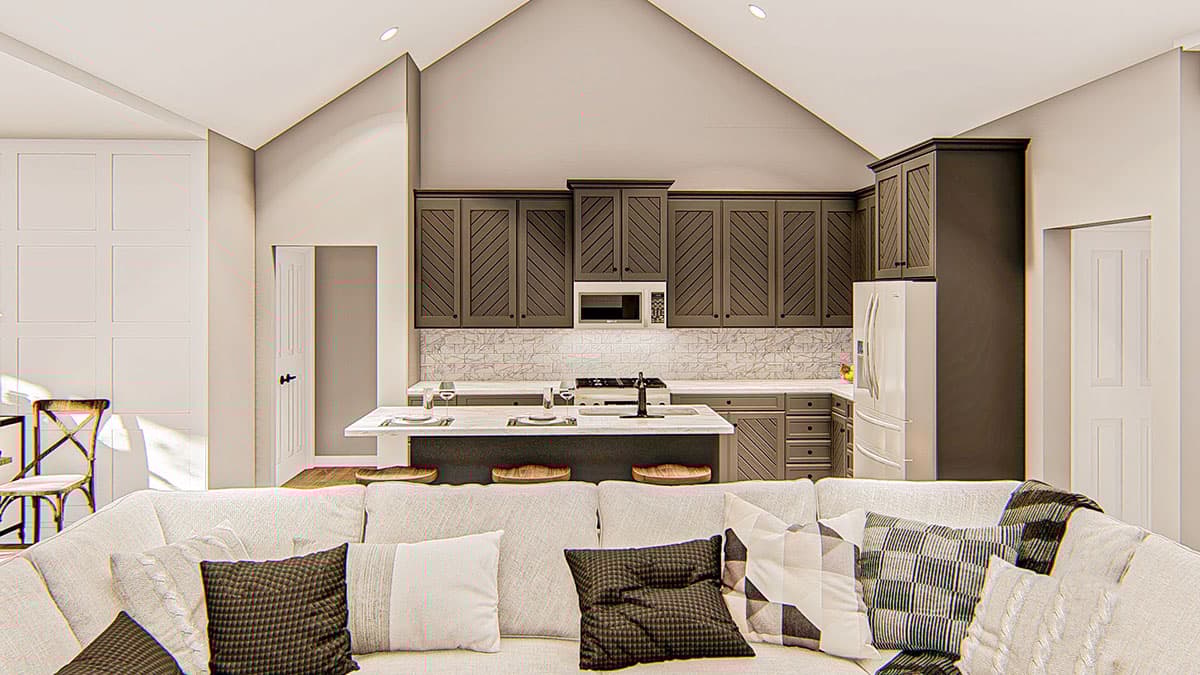 Plan 62846DJ: One-Story 3-Bed Modern Farmhouse Plan with Upstairs Loft - 2015 Sq Ft - Image #7 - Country, Craftsman, Farmhouse, Modern Farmhouse, New American, Traditional