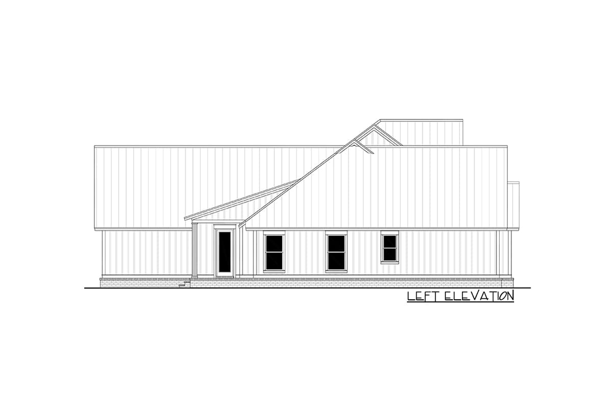 Plan 51830HZ: Expanded 4-Bed Modern Farmhouse with a Game Room and a Bonus Room - 3086 Sq Ft - Image #30 - Country, Modern Farmhouse, New American, Traditional