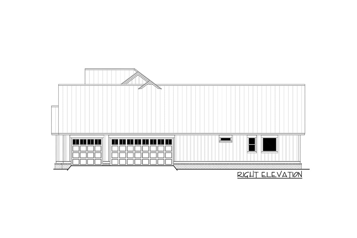 Plan 51830HZ: Expanded 4-Bed Modern Farmhouse with a Game Room and a Bonus Room - 3086 Sq Ft - Image #32 - Country, Modern Farmhouse, New American, Traditional