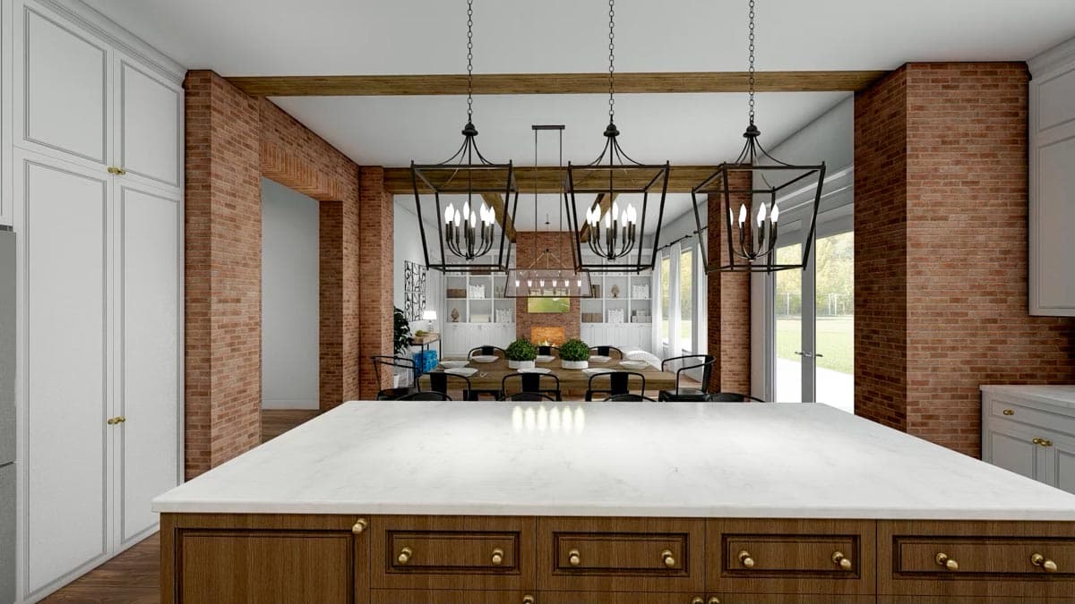 Plan 51830HZ: Expanded 4-Bed Modern Farmhouse with a Game Room and a Bonus Room - 3086 Sq Ft - Image #14 - Country, Modern Farmhouse, New American, Traditional