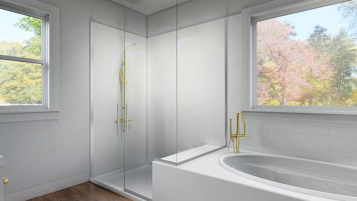 Plan 51830HZ: Expanded 4-Bed Modern Farmhouse with a Game Room and a Bonus Room - 3086 Sq Ft - Image #25 - Country, Modern Farmhouse, New American, Traditional