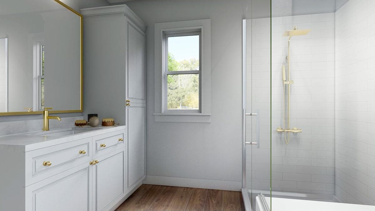 Plan 51830HZ: Expanded 4-Bed Modern Farmhouse with a Game Room and a Bonus Room - 3086 Sq Ft - Image #26 - Country, Modern Farmhouse, New American, Traditional