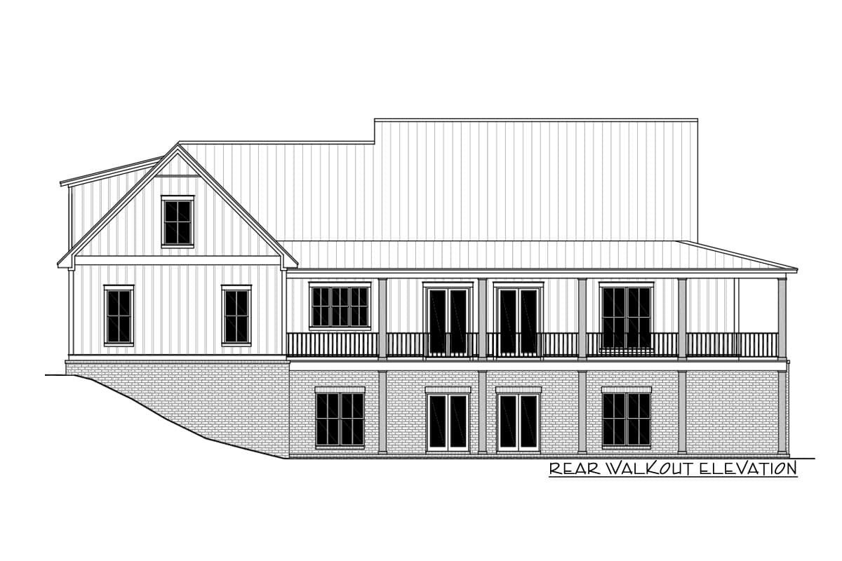 Plan 51831HZ: Three Bed Modern Farmhouse with Wraparound Porch and Bonus Room - Image #9 - Country, Farmhouse, Modern Farmhouse, New American, Rustic, Southern, Traditional