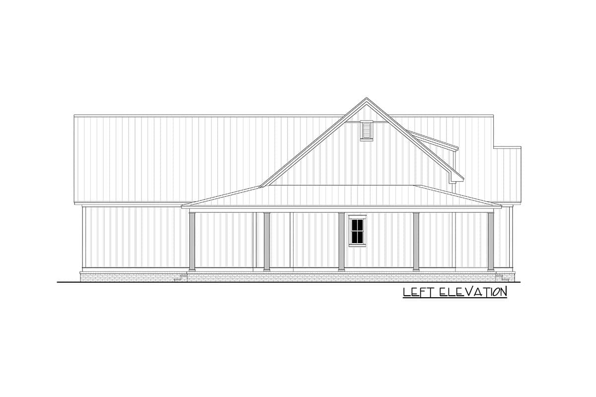 Plan 51831HZ: Three Bed Modern Farmhouse with Wraparound Porch and Bonus Room - Image #7 - Country, Farmhouse, Modern Farmhouse, New American, Rustic, Southern, Traditional