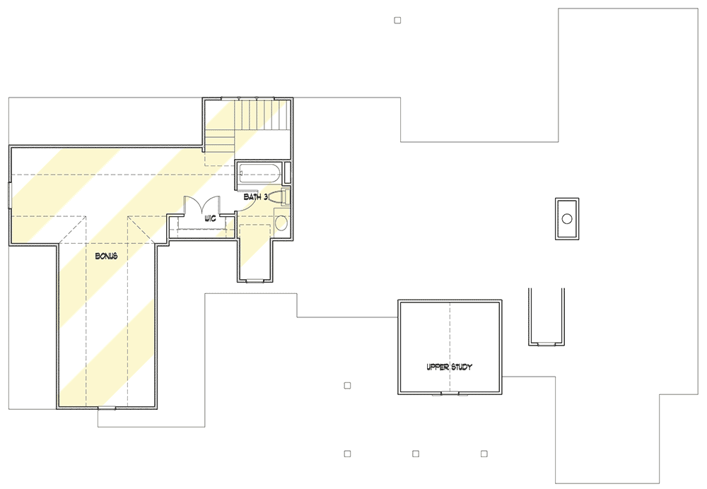Plan 16917WG: Downsized 3-Bedroom New American Farmhouse Plan Bonus Expansion - 1740 Sq Ft - Floor Plan - 3-Car Garage Bonus Option - Country, Farmhouse, New American, Southern