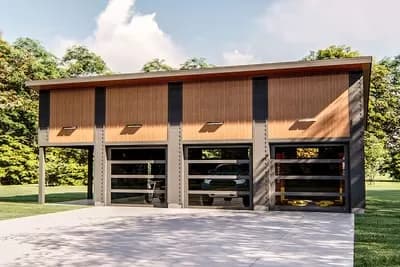 Lift-friendly Garage Plan with Carport