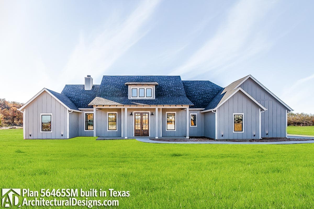 build gallery item - Modern Farmhouse Plan 56465SM Comes to Life in Texas