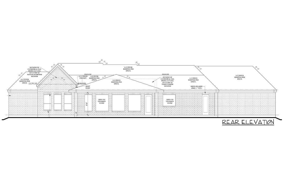 Plan 440004PWL: Exclusive Ranch House Plan with Cathedral Ceiling - Image #19 - Hill Country, New American, Ranch