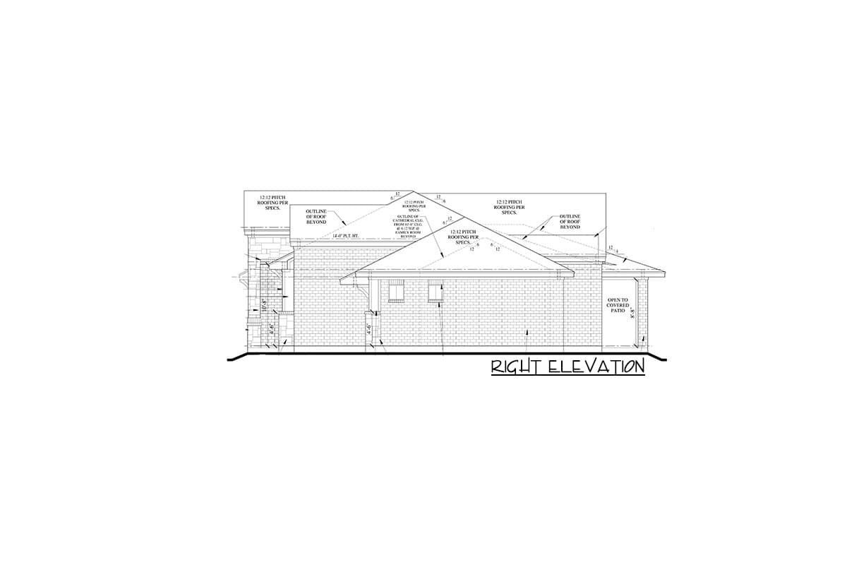 Plan 440004PWL: Exclusive Ranch House Plan with Cathedral Ceiling - Image #20 - Hill Country, New American, Ranch