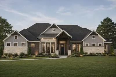 Exclusive New American Home Plan with Game Room