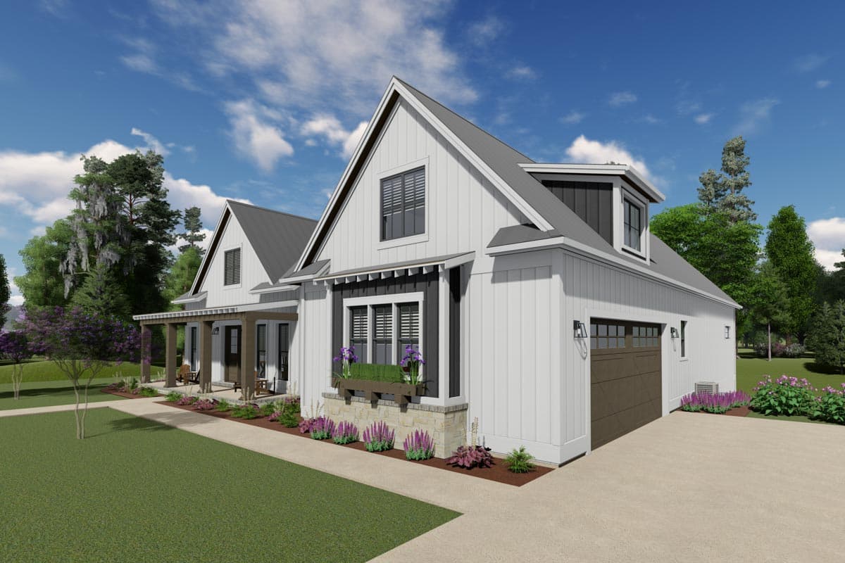 Plan 64502SC: Expandable Modern Farmhouse Plan with Large Walk-in Closets - Image #5 - Country, Farmhouse, Modern Farmhouse, New American, Ranch