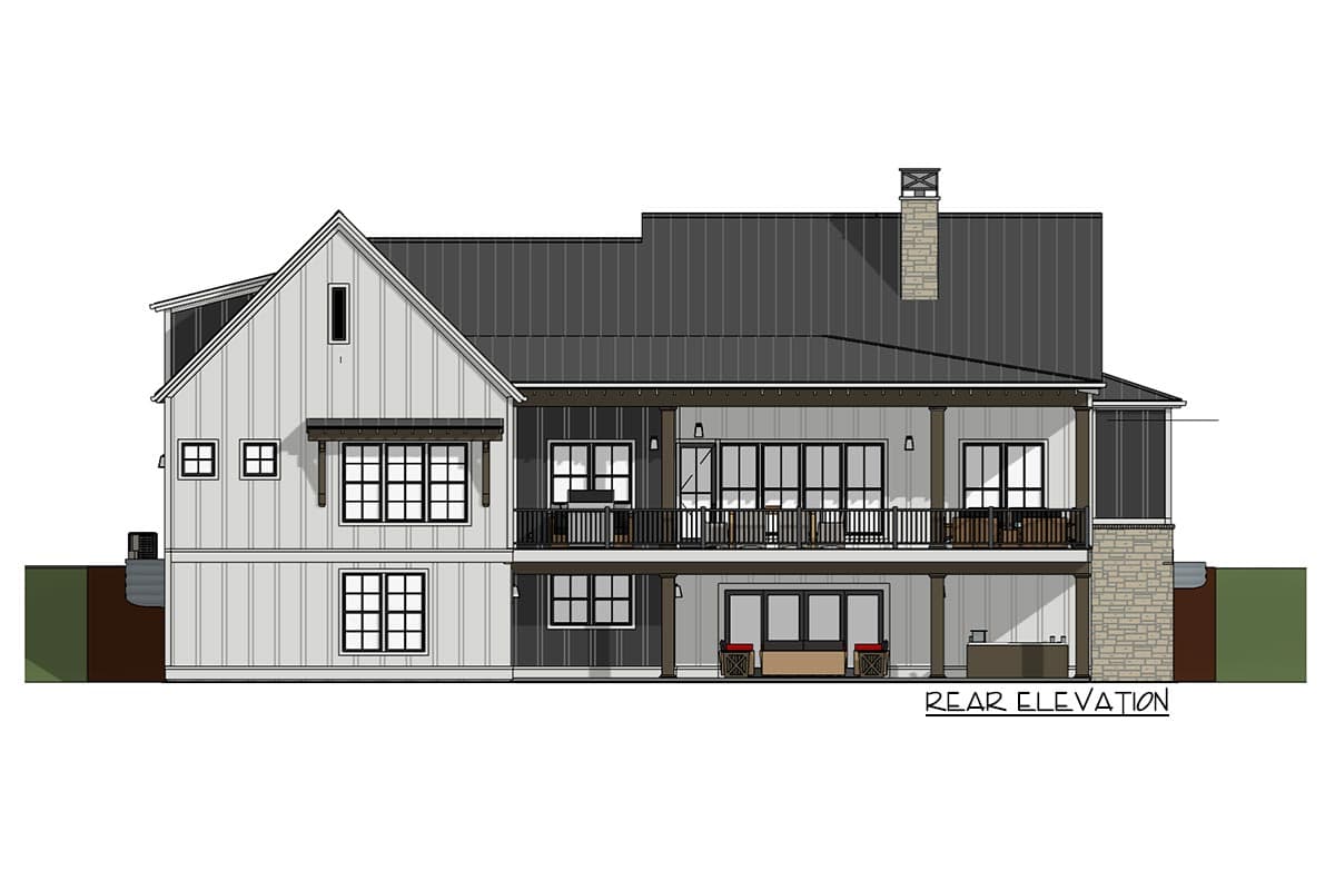 Plan 64502SC: Expandable Modern Farmhouse Plan with Large Walk-in Closets - Image #13 - Country, Farmhouse, Modern Farmhouse, New American, Ranch