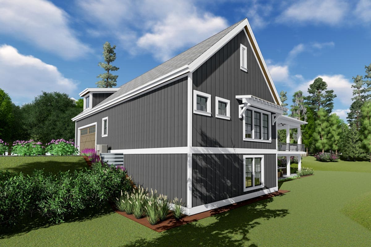 Plan 64503SC: Expandable Modern Farmhouse Plan with En Suite Bathrooms for Everyone - Image #6 - Country, Farmhouse, Modern Farmhouse, New American