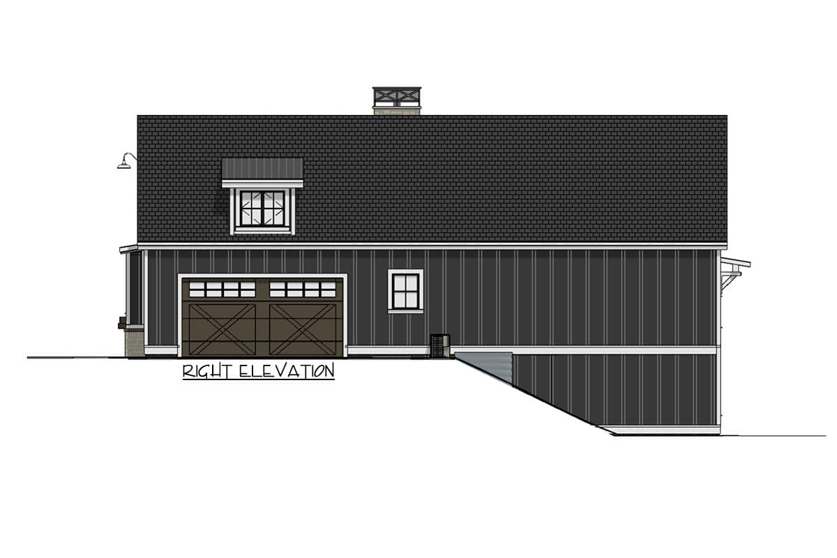 Plan 64503SC: Expandable Modern Farmhouse Plan with En Suite Bathrooms for Everyone - Image #12 - Country, Farmhouse, Modern Farmhouse, New American