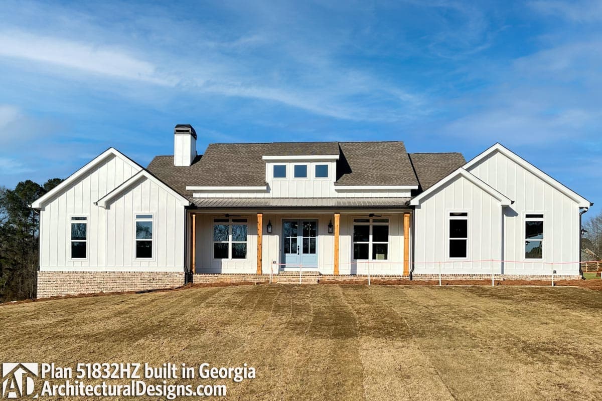 build gallery item - Modern Farmhouse Plan 51832HZ Comes to Life in North Carolina