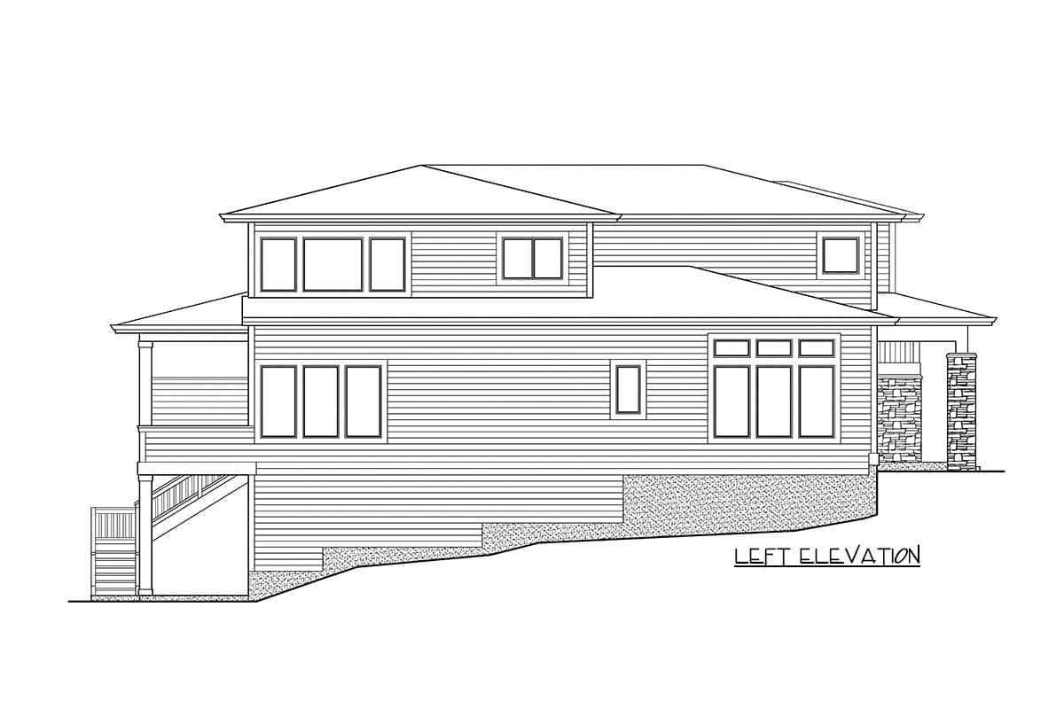Plan 23854JD: Spectacular Prairie Home Plan with Lower-Level Rec Room - Image #27 - Contemporary, Mid Century Modern, Modern, Northwest, Prairie