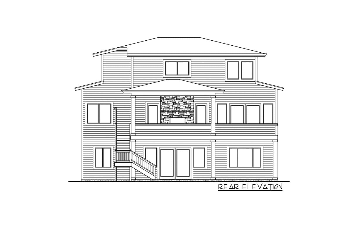 Plan 23854JD: Spectacular Prairie Home Plan with Lower-Level Rec Room - Image #28 - Contemporary, Mid Century Modern, Modern, Northwest, Prairie