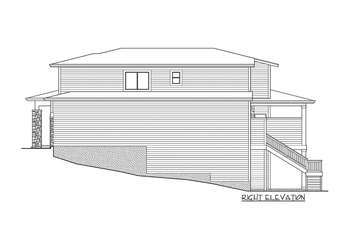 Plan 23854JD: Spectacular Prairie Home Plan with Lower-Level Rec Room - Image #29 - Contemporary, Mid Century Modern, Modern, Northwest, Prairie