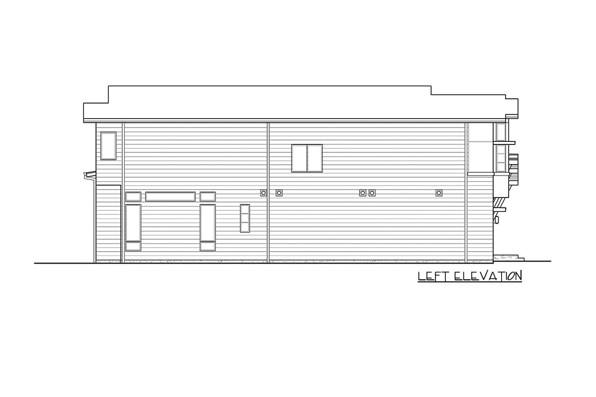 Plan 23855JD: Modern House Plan with Large Bonus Room Over the Garage - Image #4 - Contemporary, Mid Century Modern, Modern, Northwest