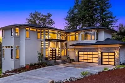 Luxury Modern House Plan with Wine Room and Private Den with Guest Room Potential