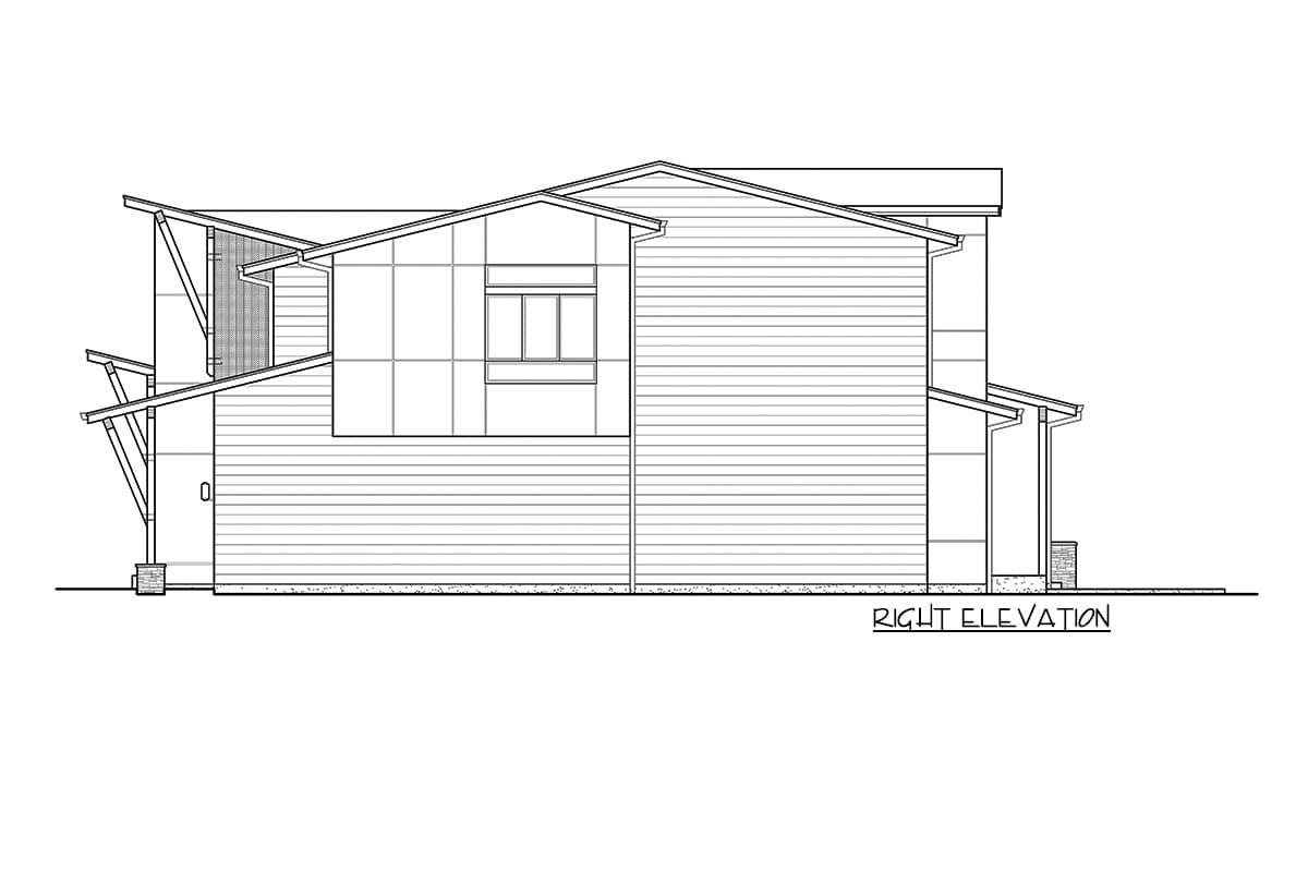 Plan 23857JD: Modern Home Plan with 3-Car Tandem Garage - Image #18 - Modern, Mountain, New American, Northwest