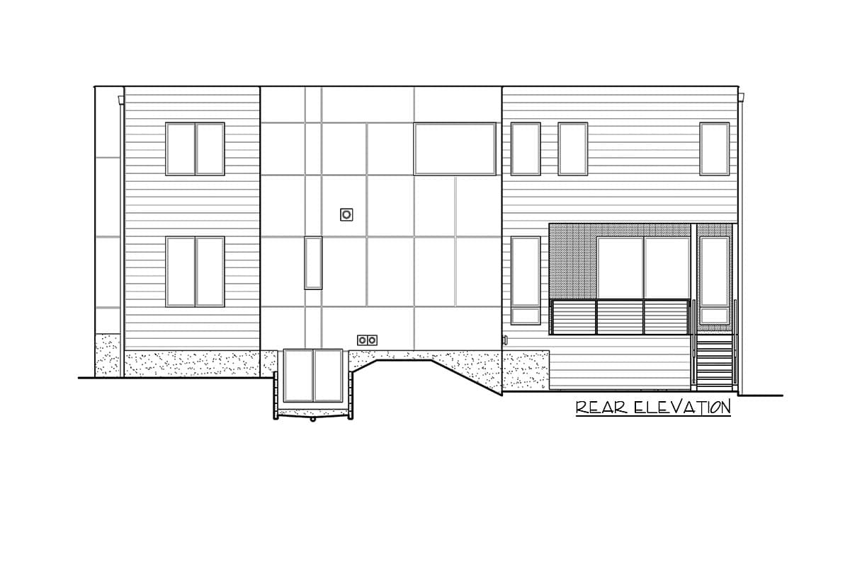 Plan 23858JD: 4-Bed Modern Masterpiece with Rooftop Deck and Drive-Under Garage - Image #9 - Modern, Northwest