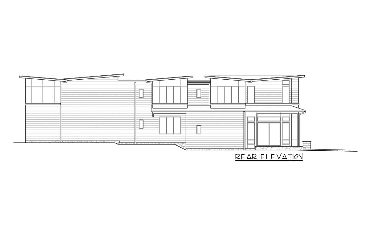Plan 23859JD: Two-Story Contemporary Home Plan for Indoor / Outdoor Lifestyle - Image #10 - Modern, Northwest