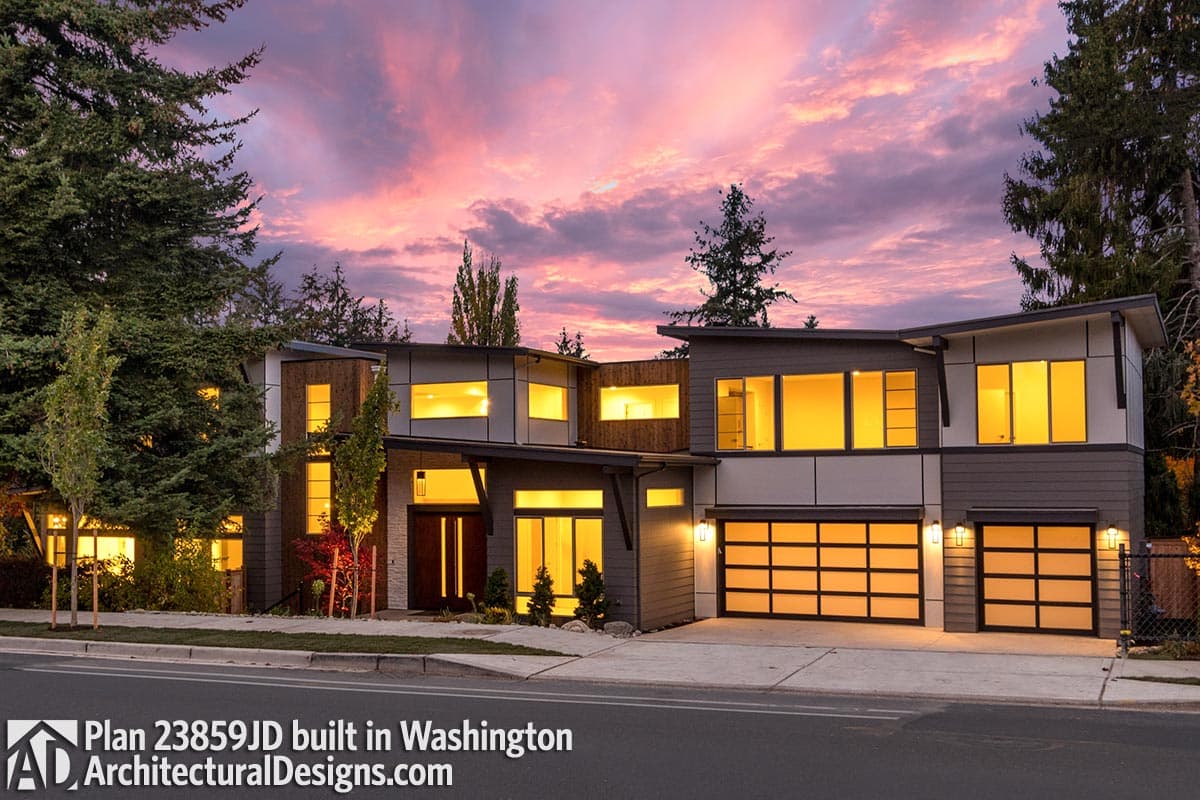 build gallery item - Modern House Plan 23859JD Comes to Life in Washington State