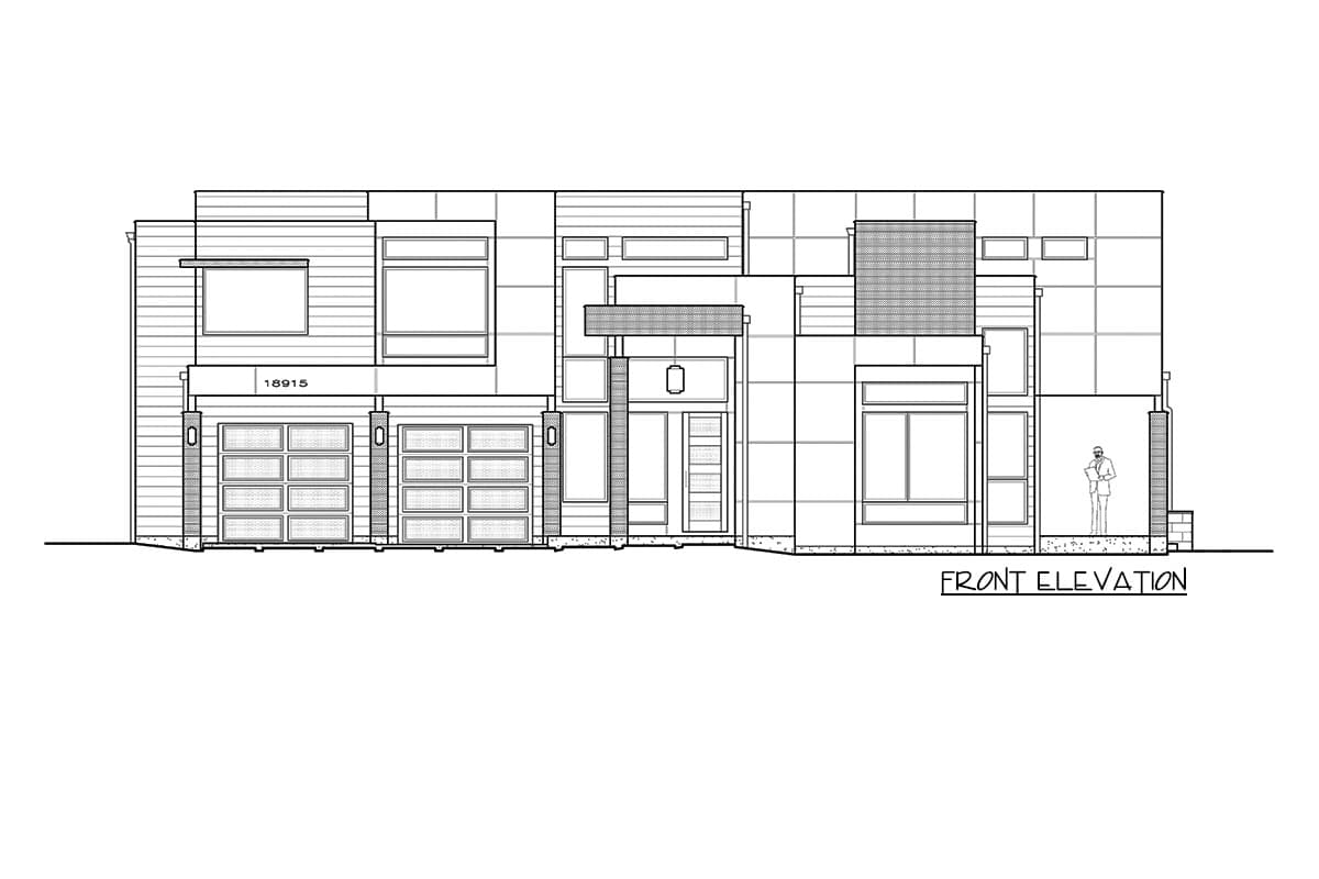 Plan 23860JD: Light and Airy Modern Home with Indoor / Outdoor Floor Plan - Image #9 - Modern, Northwest