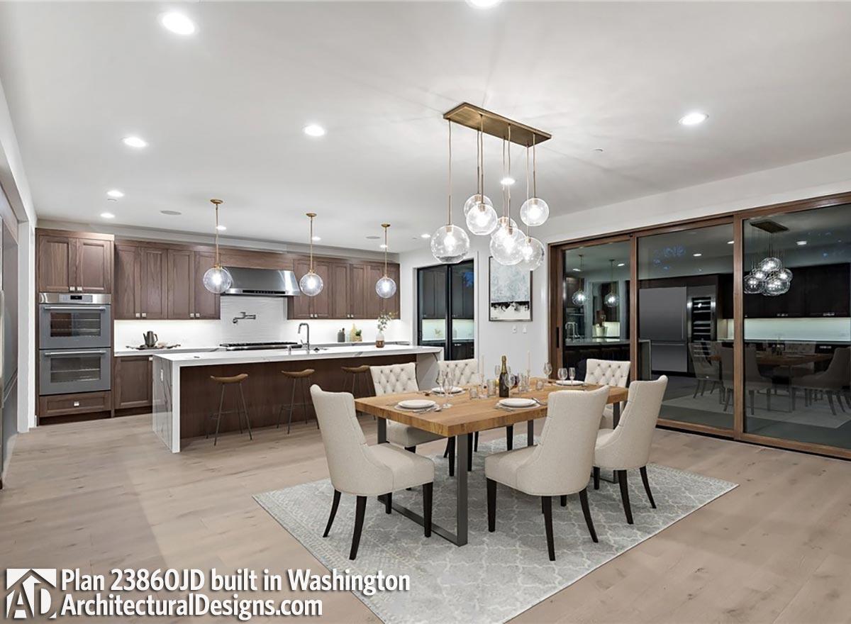 Plan 23860JD: Light and Airy Modern Home with Indoor / Outdoor Floor Plan - Image #5 - Modern, Northwest