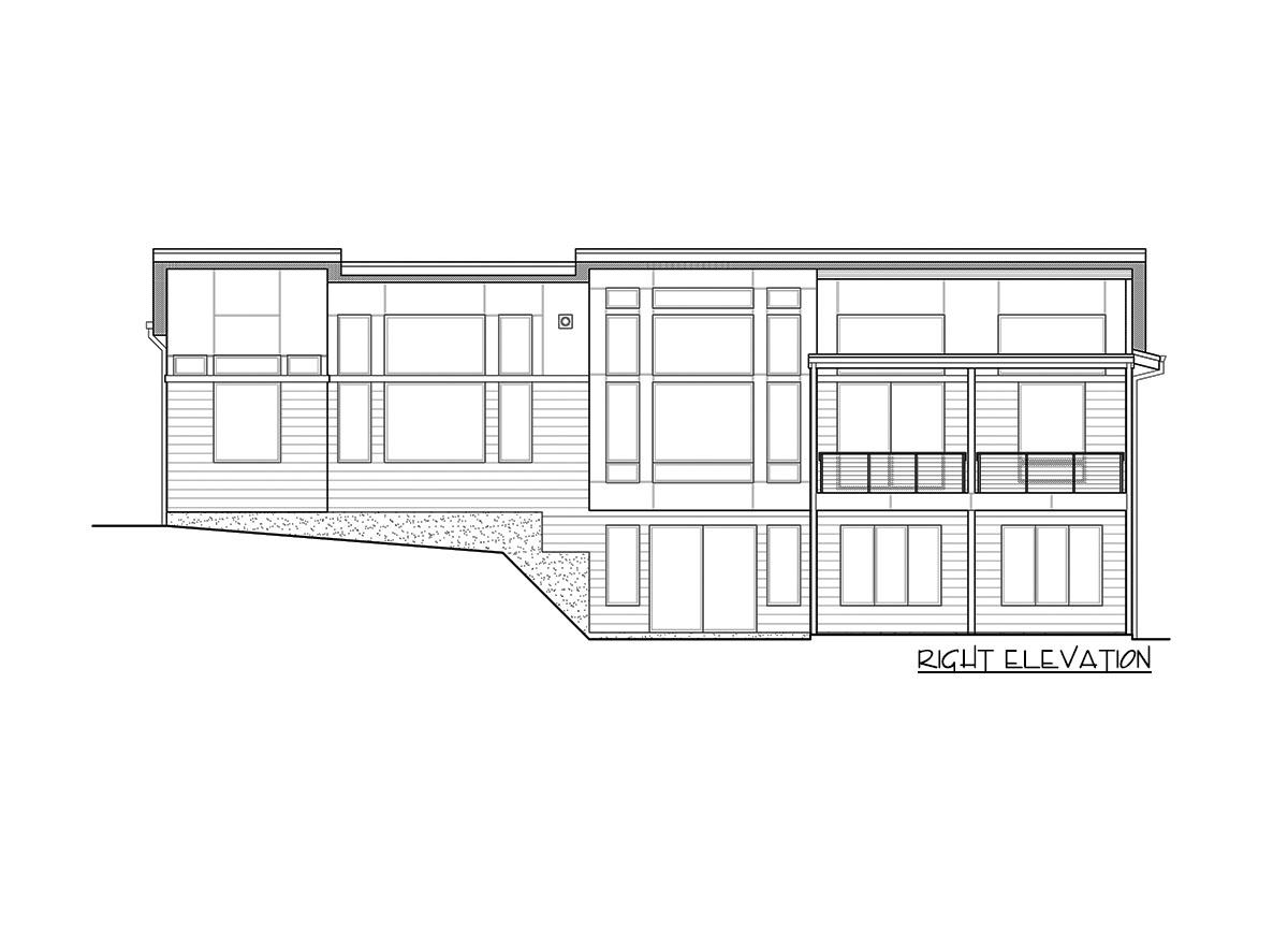 Plan 23861JD: 4-Bed Contemporary Home Plan with Main-Floor Master - Image #8 - Mid Century Modern, Modern, Northwest