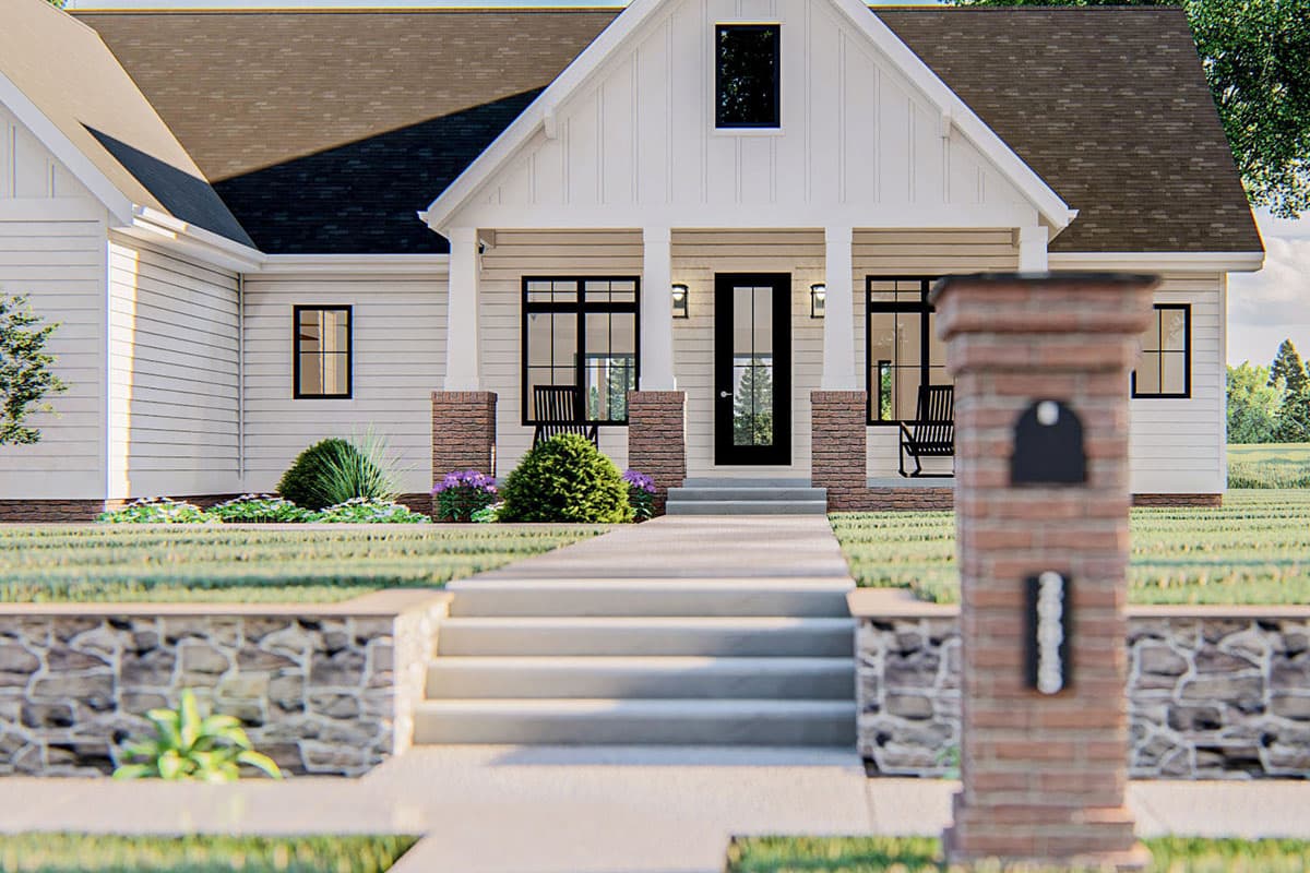 Plan 62856DJ: Board and Batten 4-Bed Modern Farmhouse with Expansion Possibilities - Image #8 - Cottage, Country, Farmhouse, Modern Farmhouse, Traditional