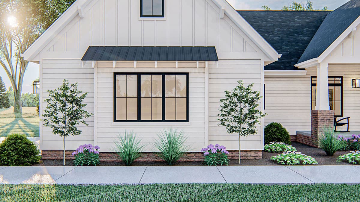 Plan 62856DJ: Board and Batten 4-Bed Modern Farmhouse with Expansion Possibilities - Image #4 - Cottage, Country, Farmhouse, Modern Farmhouse, Traditional