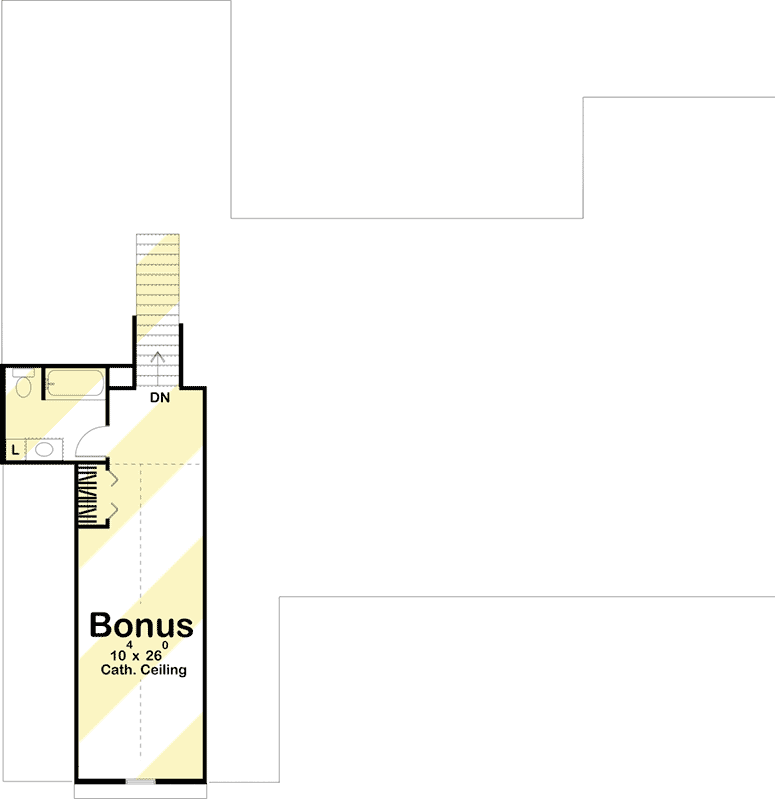 Plan 62856DJ: Board and Batten 4-Bed Modern Farmhouse with Expansion Possibilities - Floor Plan - Bonus - Cottage, Country, Farmhouse, Modern Farmhouse, Traditional