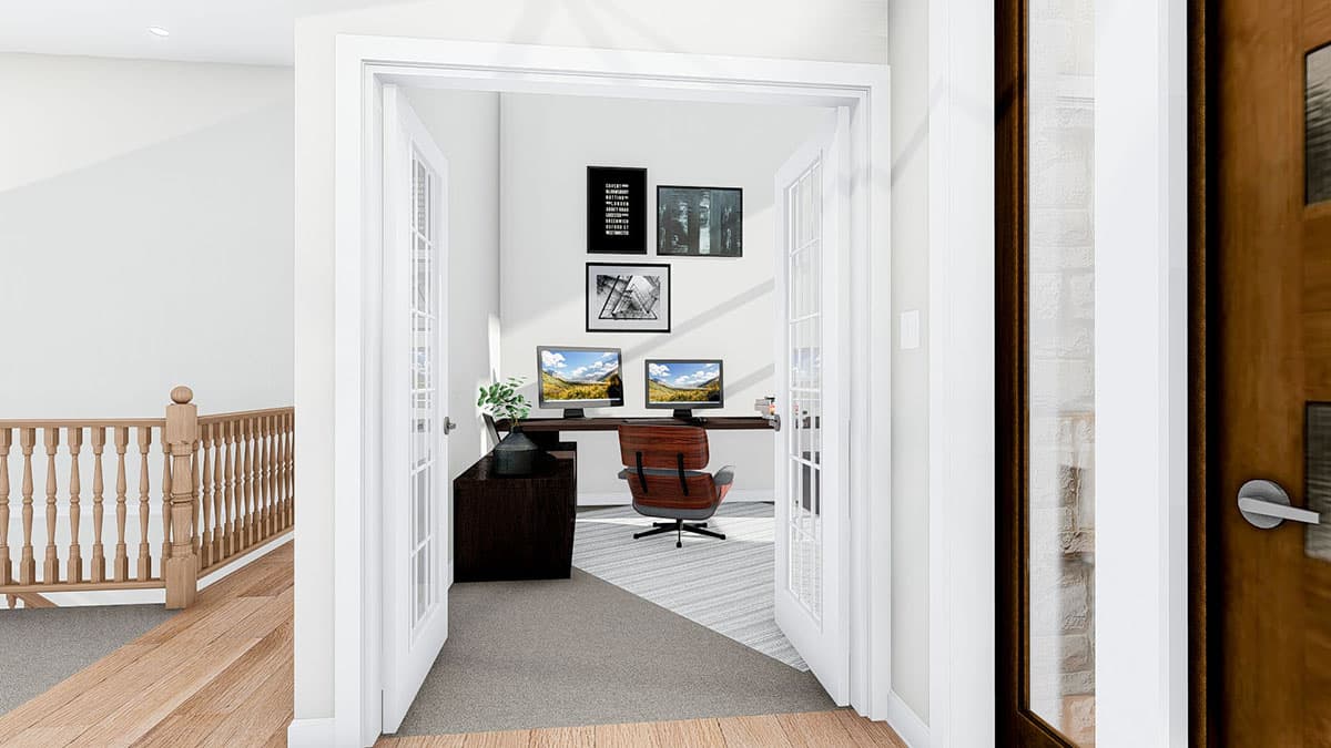 Plan 61356UT: Exclusive Prairie Home Plan with Open Floor Plan - Image #15 - Contemporary, Prairie, Ranch