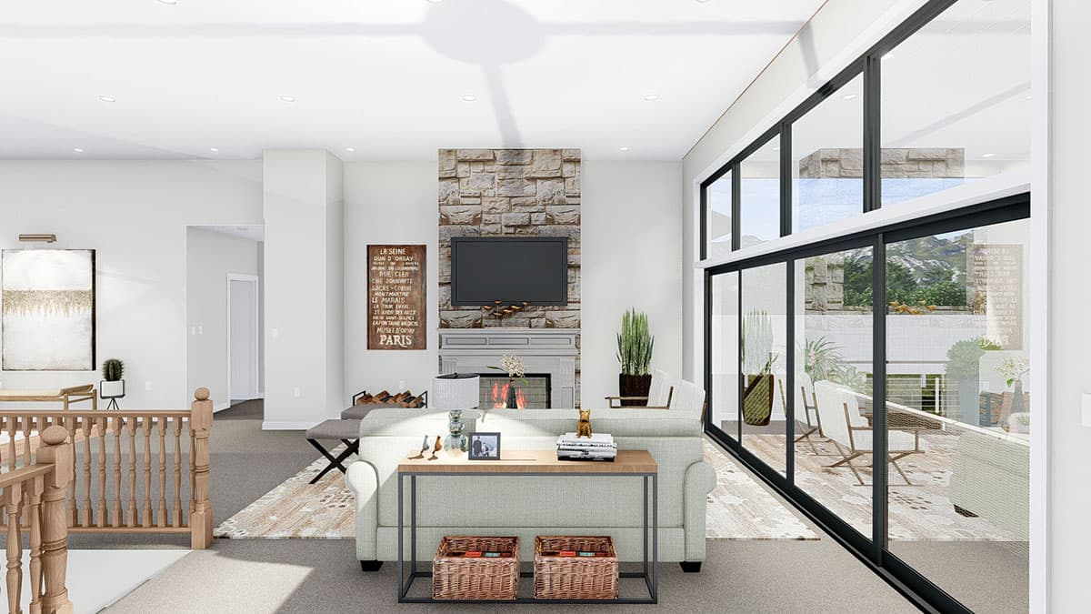 Plan 61356UT: Exclusive Prairie Home Plan with Open Floor Plan - Image #21 - Contemporary, Prairie, Ranch