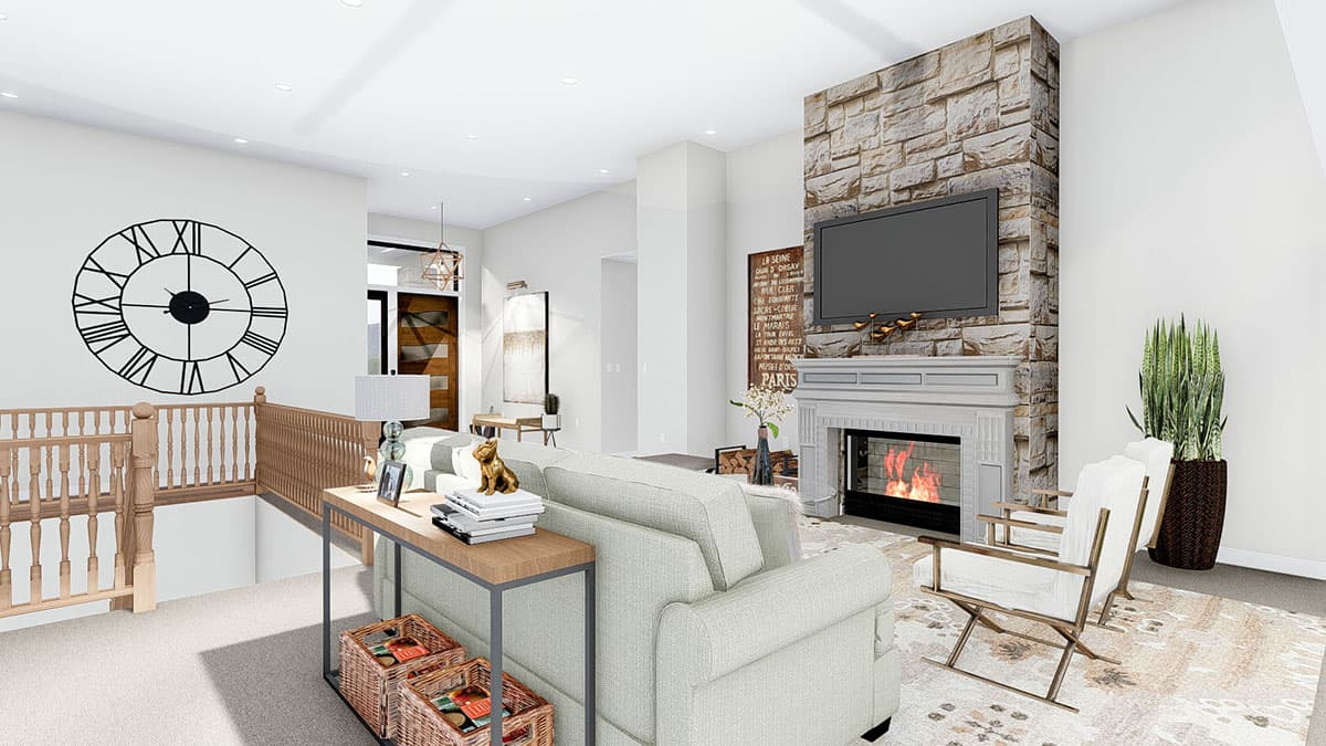 Plan 61356UT: Exclusive Prairie Home Plan with Open Floor Plan - Image #22 - Contemporary, Prairie, Ranch