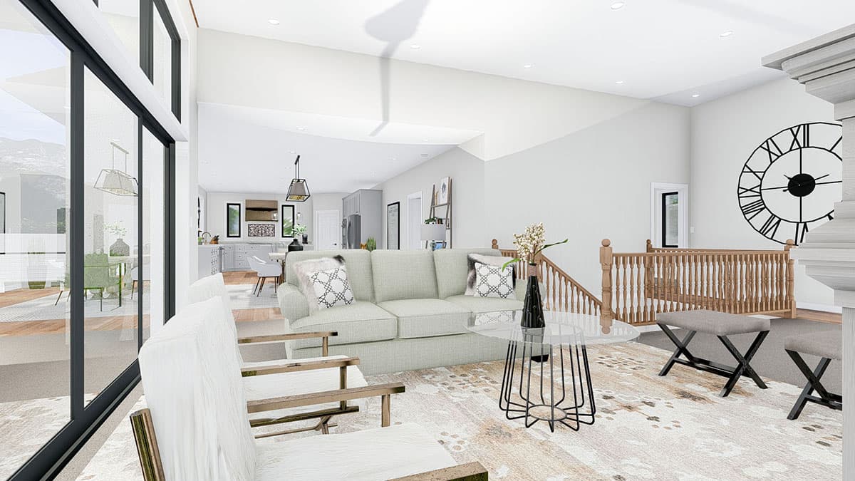 Plan 61356UT: Exclusive Prairie Home Plan with Open Floor Plan - Image #23 - Contemporary, Prairie, Ranch