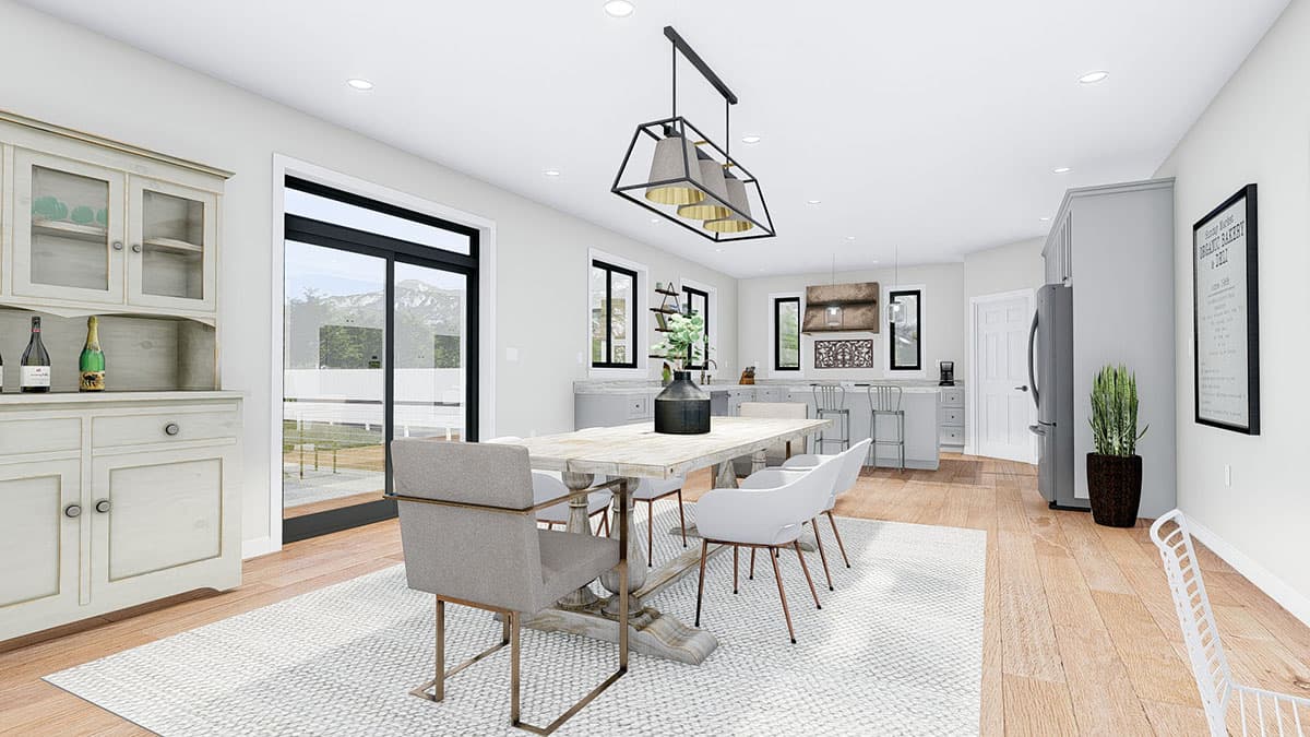 Plan 61356UT: Exclusive Prairie Home Plan with Open Floor Plan - Image #25 - Contemporary, Prairie, Ranch
