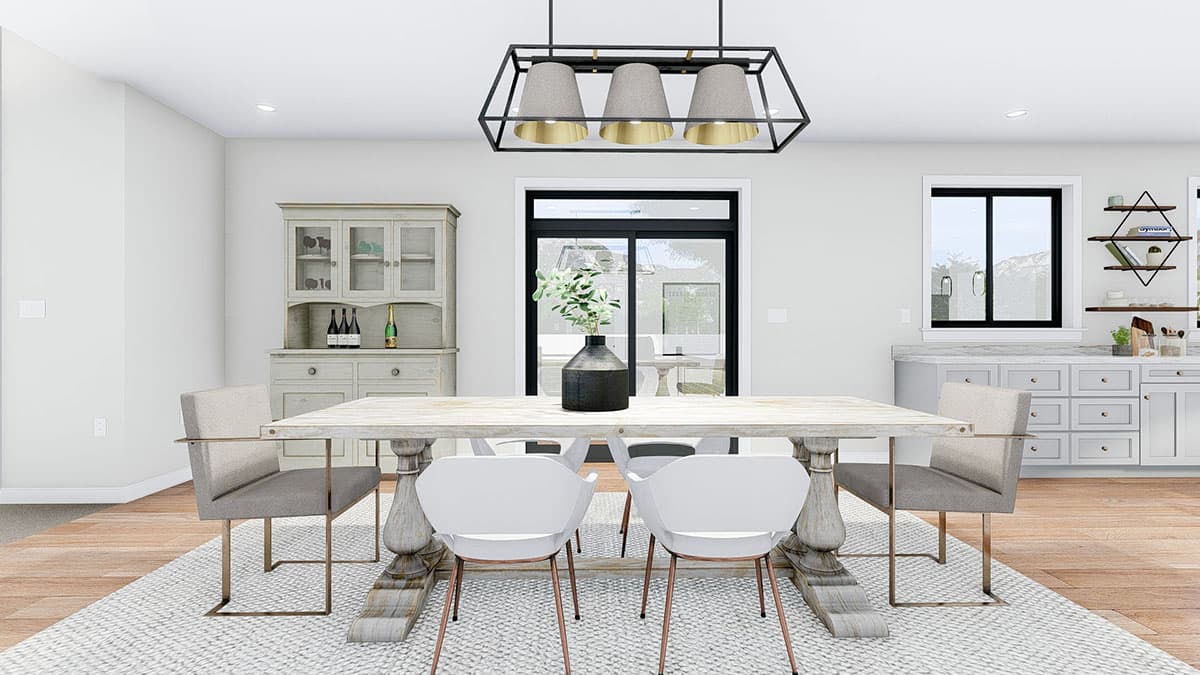 Plan 61356UT: Exclusive Prairie Home Plan with Open Floor Plan - Image #26 - Contemporary, Prairie, Ranch